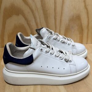 White and Navy Sneakers